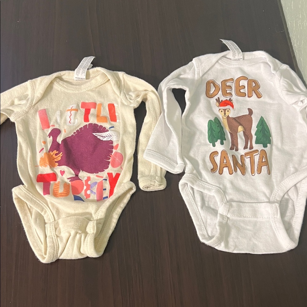 Newborn Holiday onesie lot